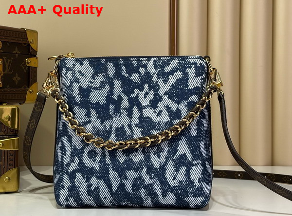 Louis Vuitton Multipass Mini Silver Blue Textile M3A389 Replica