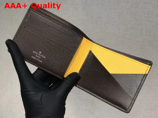 Louis Vuitton Multiple Wallet Blue Epi Leather and Monogram Canvas Replica