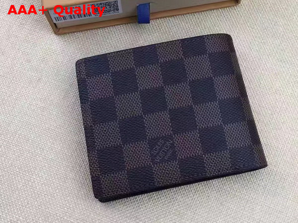 Louis Vuitton Multiple Wallet Damier Ebene Canvas with Zebra Illustration N63343 Replica
