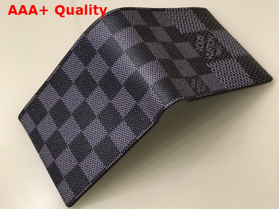 Louis Vuitton Multiple Wallet Gray Damier Graphite 3D Coated Canvas N60434 Replica