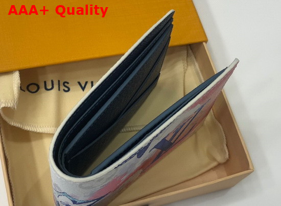 Louis Vuitton Multiple Wallet Monogram Watercolor Multicolor Coated Canvas Replica