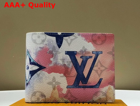 Louis Vuitton Multiple Wallet Monogram Watercolor Multicolor Coated Canvas Replica