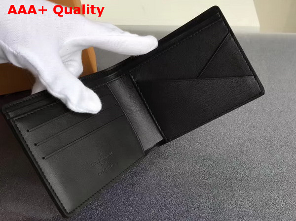 Louis Vuitton Multiple Wallet Taurillon Leather Noir M58189 Replica