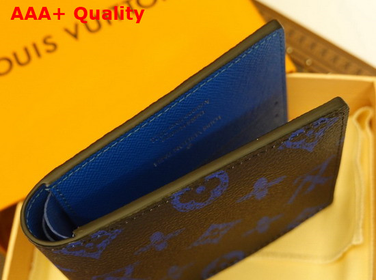 Louis Vuitton Multiple Wallet in Blue Vintage Monogram Canvas M80850 Replica