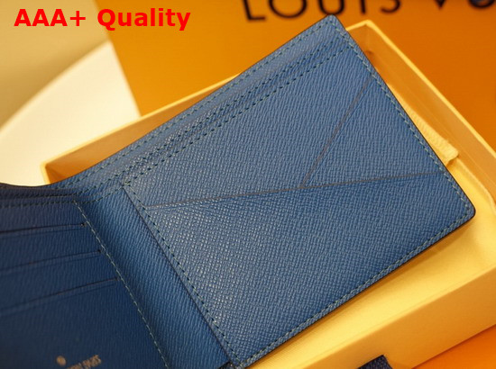 Louis Vuitton Multiple Wallet in Blue Vintage Monogram Canvas M80850 Replica