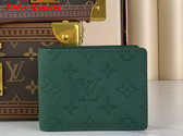 Louis Vuitton Multiple Wallet in Dark Green Monogram Taurillon Leather M83055 Replica