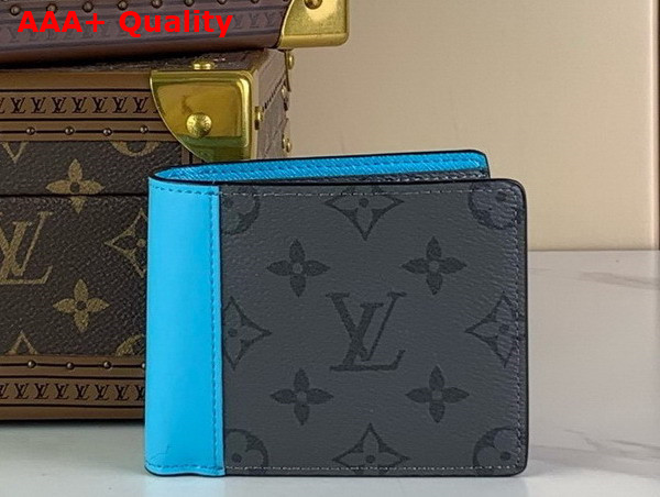 Louis Vuitton Multiple Wallet in Monogram Eclipse Reverse Coated Canvas M11468 Replica