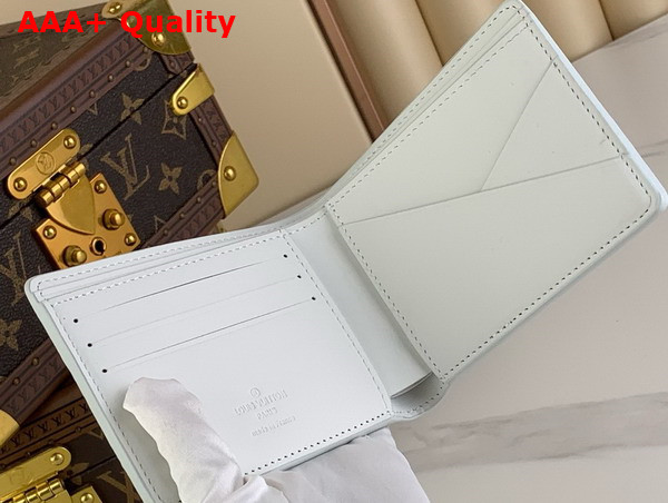 Louis Vuitton Multiple Wallet in White Monogram Shadow Calfskin Leather M83380 Replica
