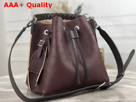 Louis Vuitton Muria Bucket Bag in Bordeaux Mahina Perforated Calf Leather Replica