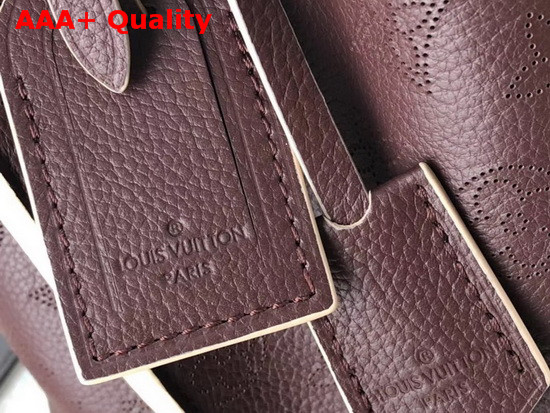 Louis Vuitton Muria Bucket Bag in Bordeaux Mahina Perforated Calf Leather Replica