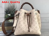 Louis Vuitton Muria Bucket Bag in Creme Beige Mahina Perforated Calf Letaher M55801 Replica