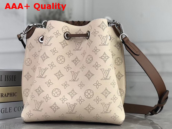 Louis Vuitton Muria Bucket Bag in Creme Beige Mahina Perforated Calf Letaher M55801 Replica