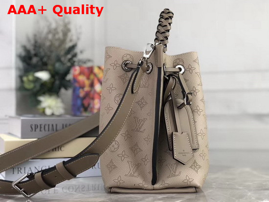 Louis Vuitton Muria Bucket Bag in Galet Grey Mahina Perforated Calf Letaher M55799 Replica
