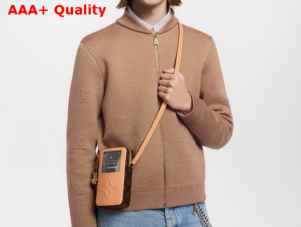 Louis Vuitton Music Player Wearable Wallet Cowhide Leather and Monogram Coated Canvas M14063 Replica