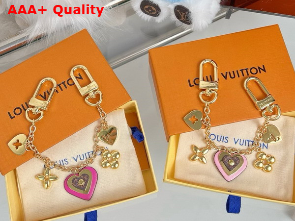 Louis Vuitton My Heart Bag Chain in Gold Toned Metal M02338 Replica