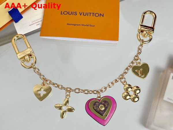 Louis Vuitton My Heart Bag Chain in Gold Toned Metal M02338 Replica