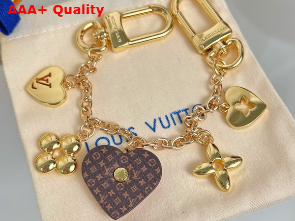 Louis Vuitton My Heart Bag Chain in Gold Toned Metal M02338 Replica