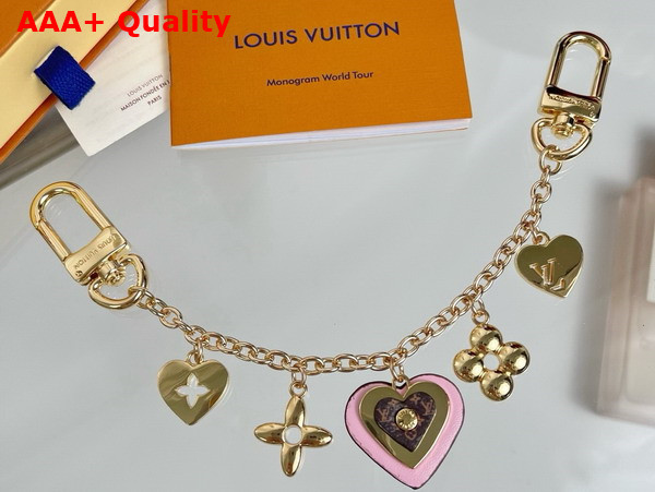 Louis Vuitton My Heart Bag Chain in Gold Toned Metal M02338 Replica
