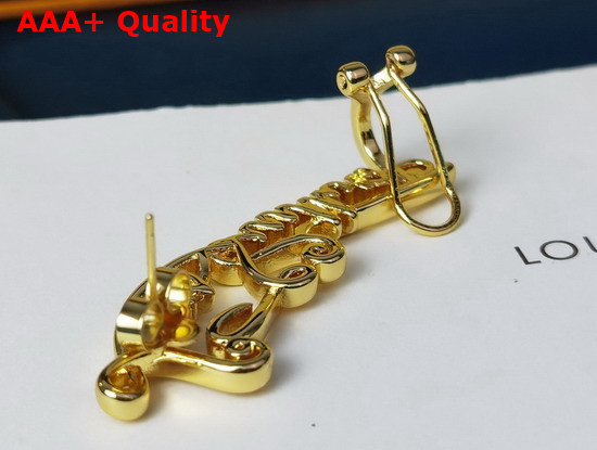 Louis Vuitton My LV Affair Earring Gold Color Hardware M69648 Replica