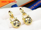 Louis Vuitton My LV Tiger Earrings Gold Color Hardware Replica