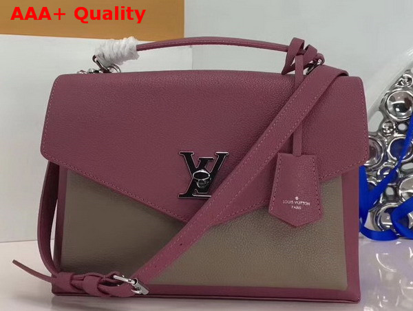 Louis Vuitton Mylockme Light Purple Soft Calfskin with Microfiber Lining Replica