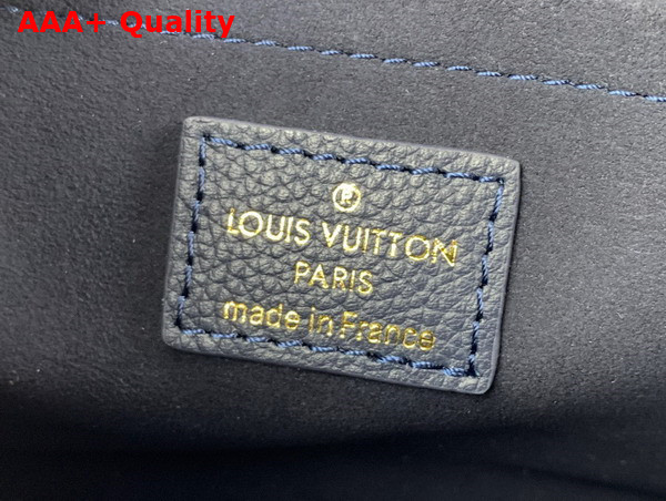 Louis Vuitton Mylockme Chain Bag Navy Blue Grained Calfskin M20982 Replica