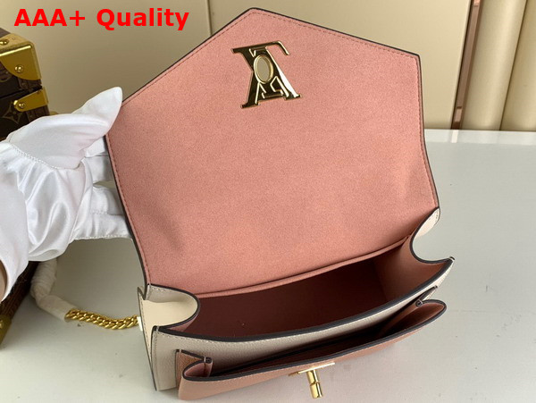 Louis Vuitton Mylockme Chain Bag Rose Trianon Quartz Soft Grained Calfskin M22190 Replica
