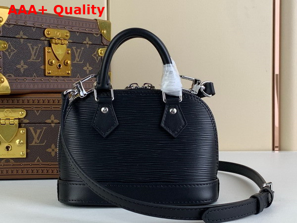 Louis Vuitton Nano Alma Bag in Black Epi Grained Cowhide Leather M81945 Replica