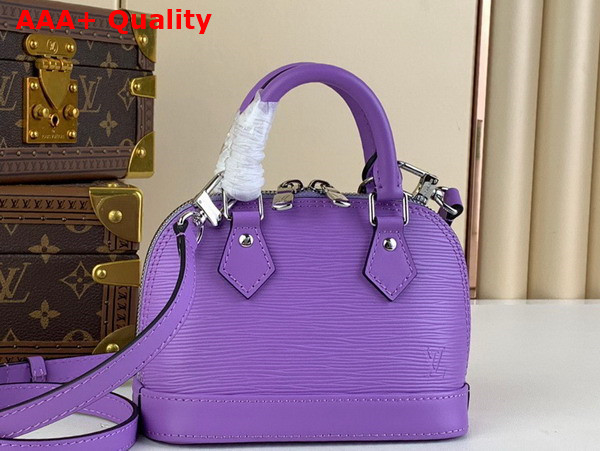 Louis Vuitton Nano Alma Bag in Lilas Provence Lilac Epi Grained Cowhide Leather M82402 Replica