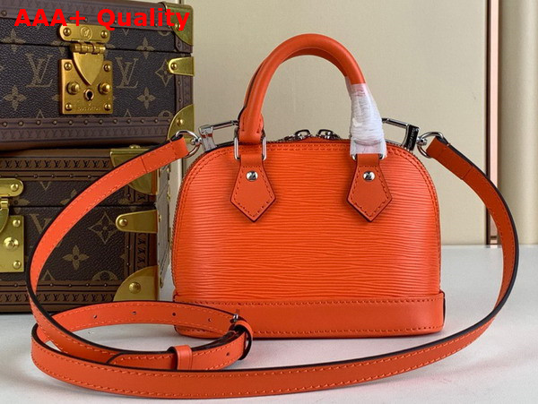 Louis Vuitton Nano Alma Bag in Orange Minnesota Epi Grained Cowhide Leather M82404 Replica
