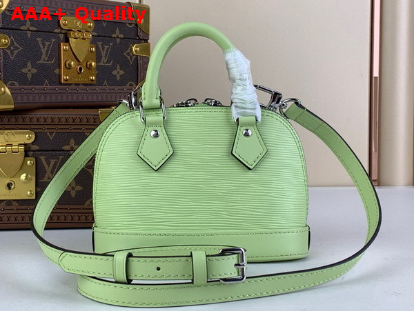 Louis Vuitton Nano Alma Bag in Vert Noto Green Epi Grained Cowhide Leather M82403 Replica
