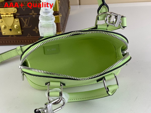Louis Vuitton Nano Alma Bag in Vert Noto Green Epi Grained Cowhide Leather M82403 Replica