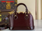 Louis Vuitton Nano Alma Bag in Wine Red Epi Leather Replica