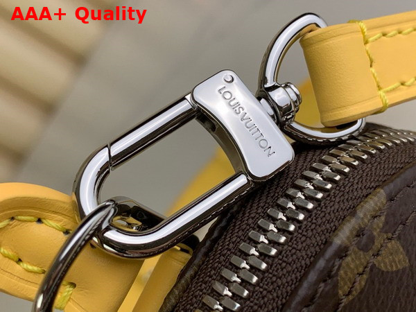 Louis Vuitton Nano Almo Bag in Monogram Canvas with Yellow Leather Trim Replica