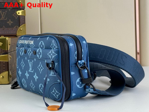 Louis Vuitton Nano Alpha City Bag in Atlantic Blue Monogram Coated Canvas M82801 Replica