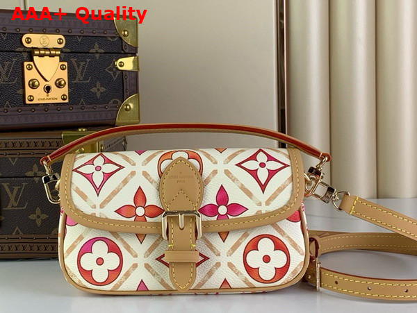 Louis Vuitton Nano Diane Bag in Coral Monogram Coated Canvas M83621 Replica