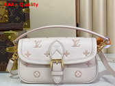 Louis Vuitton Nano Diane Handbag Bicolor Eden Embossed Grained Cowhide Leather M13642 Replica