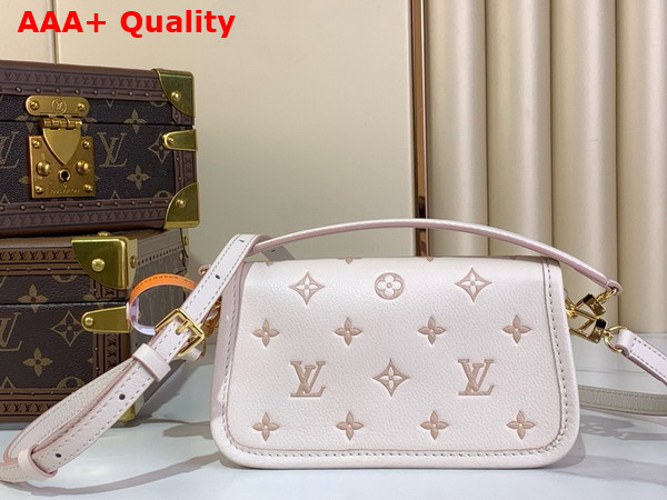 Louis Vuitton Nano Diane Handbag Bicolor Eden Embossed Grained Cowhide Leather M13642 Replica
