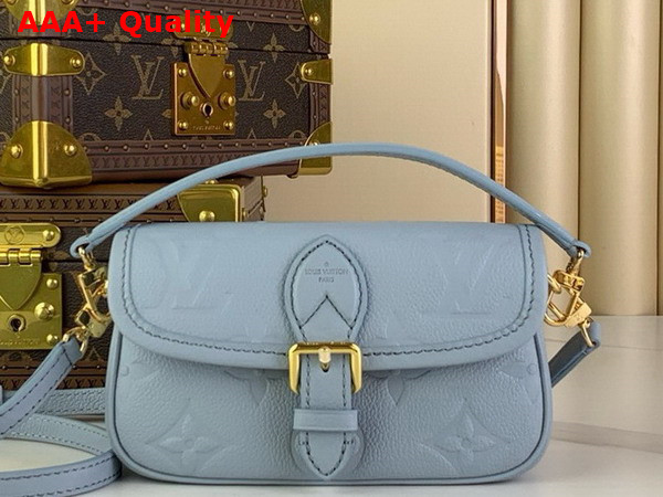 Louis Vuitton Nano Diane in Bleu Olympe Monogram Empreinte Leather M83592 Replica