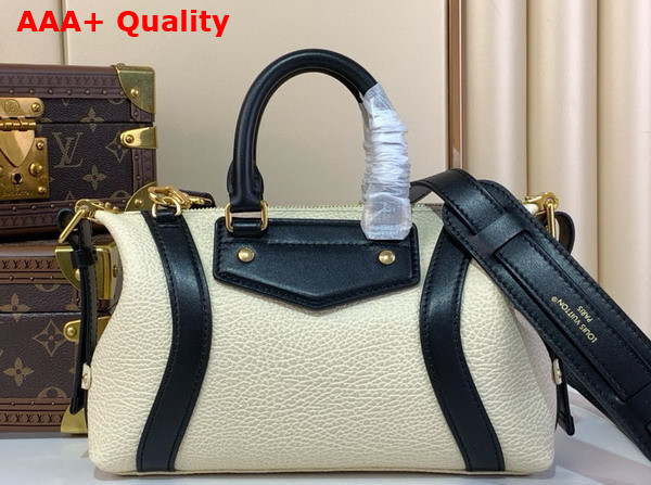 Louis Vuitton Nano LV Biker Handbag in Gray Lambskin Replica