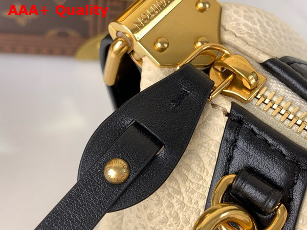 Louis Vuitton Nano LV Biker Handbag in Gray Lambskin Replica