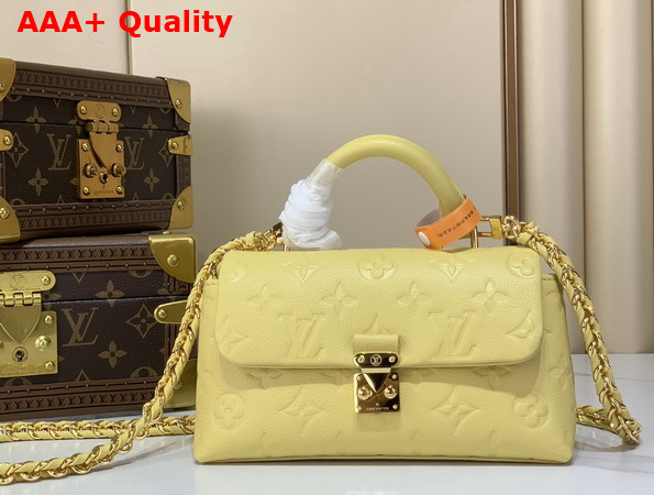 Louis Vuitton Nano Madeleine Banane Monogram Empreinte Leather M29378 Replica
