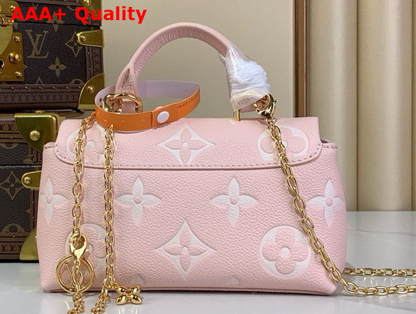 Louis Vuitton Nano Madeleine Bicolor Monogram Empreinte Leather Rose White Quartz M13796 Replica