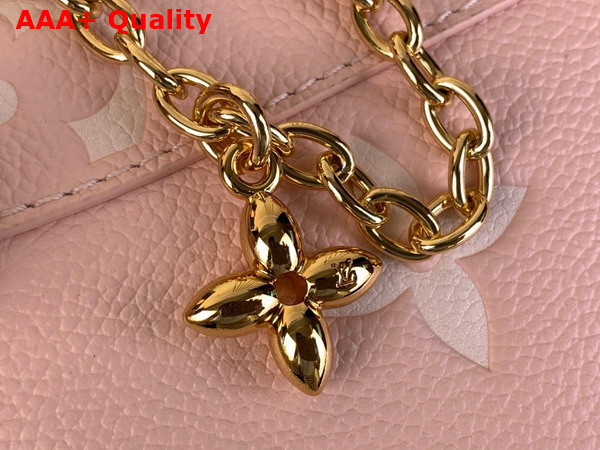 Louis Vuitton Nano Madeleine Bicolor Monogram Empreinte Leather Rose White Quartz M13796 Replica