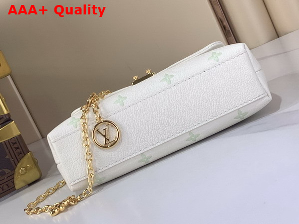 Louis Vuitton Nano Madeleine Milky White and Green Monogram Empreinte Leather M27698 Replica