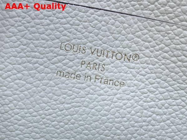 Louis Vuitton Nano Madeleine Milky White and Green Monogram Empreinte Leather M27698 Replica