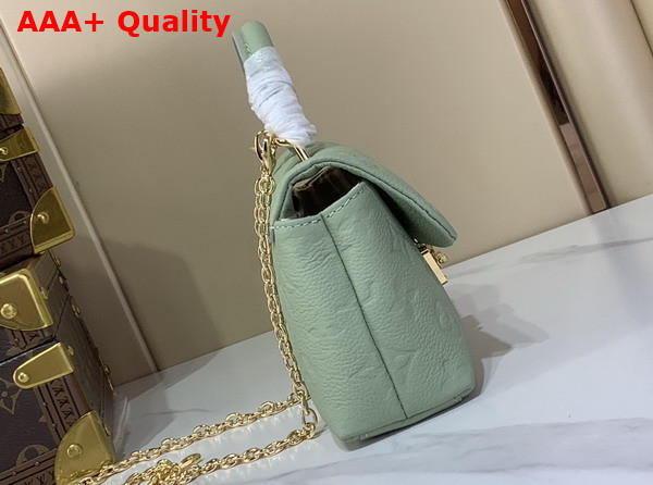 Louis Vuitton Nano Madeleine Minty and Lily White Monogram Empreinte Leather M29785 Replica