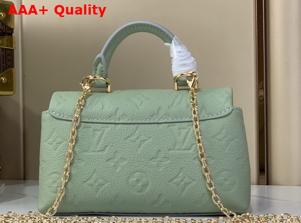 Louis Vuitton Nano Madeleine Minty and Lily White Monogram Empreinte Leather M29785 Replica