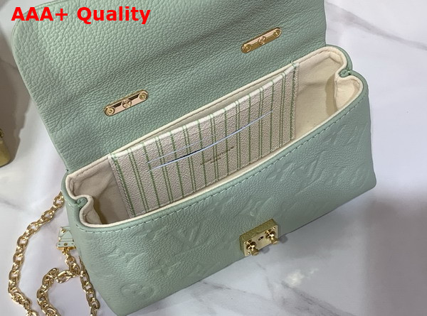 Louis Vuitton Nano Madeleine Minty and Lily White Monogram Empreinte Leather M29785 Replica