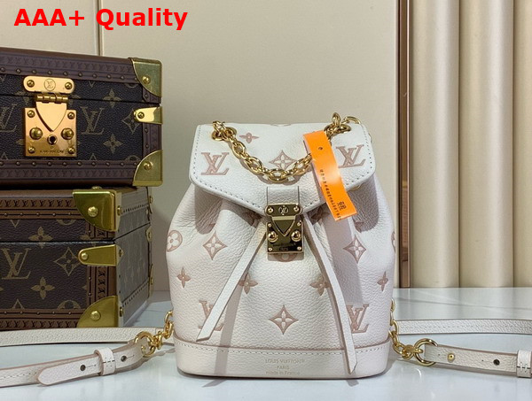 Louis Vuitton Nano Noe Backpack Bicolor Eden Embossed Grained Cowhide Leather M13656 Replica